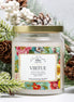 Virtue – 9 oz Apothecary Intention Candle – Truth and Courage Ritual – Clear Glass Jar with Gold Lid