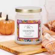 Goodness – Clear Apothecary Jar Intention Candle – Inner Light, Soul Kindness & Restorative Faith – 9 oz